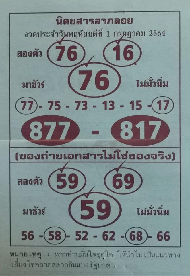 หวยซองล็อคพารวย