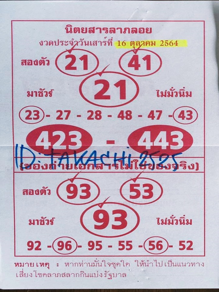 หวยซองล็อคพารวย