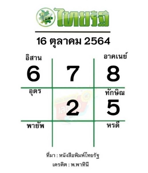 หวยเด็ดไทยรัฐ