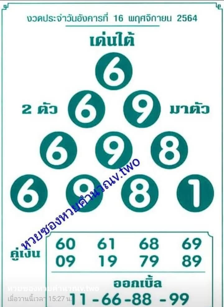 เลขเด็ด หวยเด่นใต้1-9-65