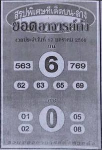 หวยยอดอาจารย์ดัง 16-2-66