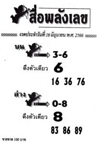 หวยสื่อพลังเลข 16-6-66