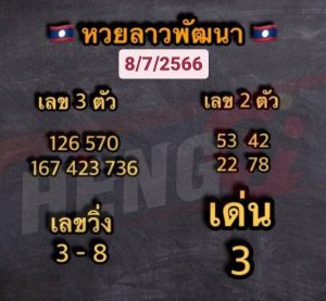 หวยลาวงวดนี้ 10-07-2023