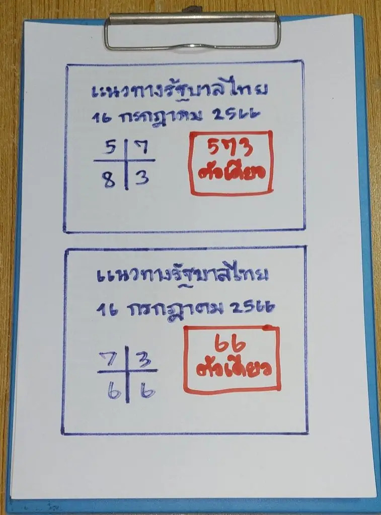 หวยเฮียนันงวดนี้ 16-7-66